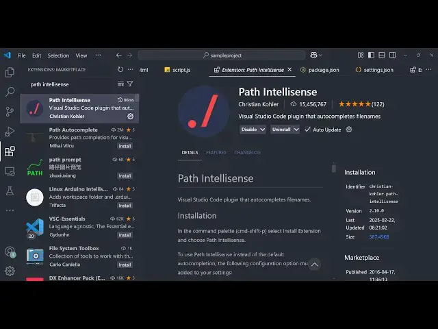 Video thumbnail for This VS Code Path Intellisense & Autocompletion of File Paths Saves a lot of time and work