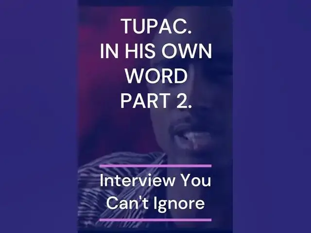 Video thumbnail for 🔥Tupac Speaks Truth — What Most People Missed (Part 2) – 2Pac Rare Moments 🎬✨#tupac #2pac