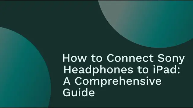 'Video thumbnail for How to Connect Sony Headphones to iPad '