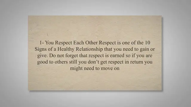 Video thumbnail for Top 10 Signs of a Healthy Relationship