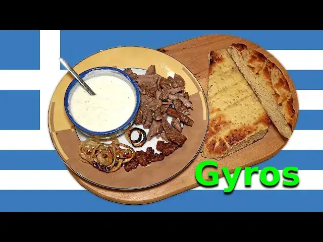 Video thumbnail for Gyros mit Tsatsiki und Fladenbrot selber machen