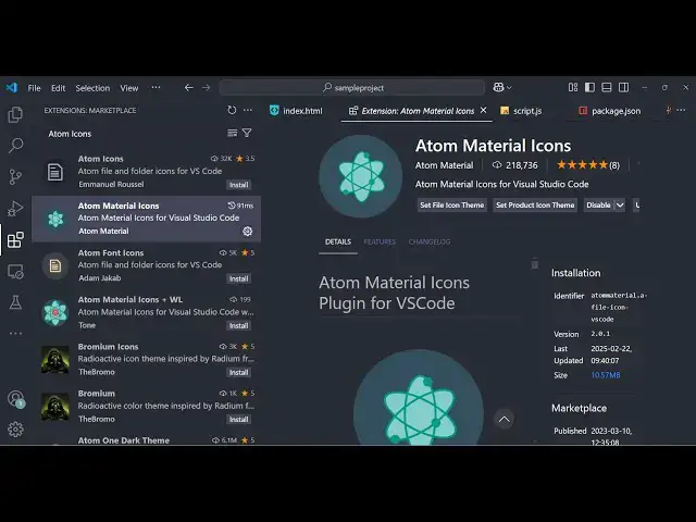 Video thumbnail for This VSCode Extension Allows to Integrate Atom Theme of Icons