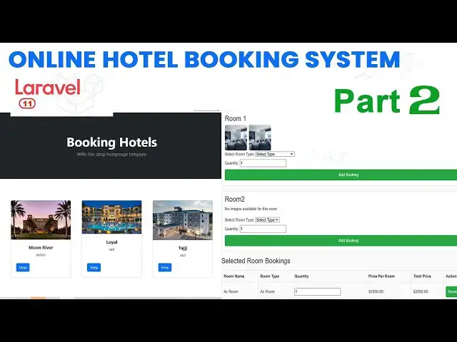 Video thumbnail for How to Build a Hotel Management System in Laravel Part 2 | Step-by-Step Tutorial