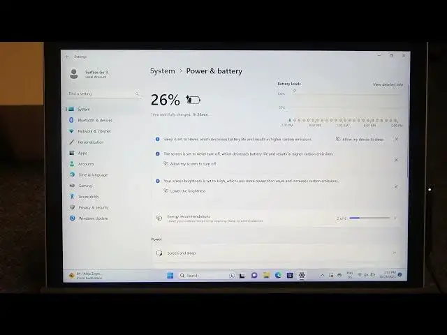 Video thumbnail for How to Change Power Mode on Microsoft Surface Go 3