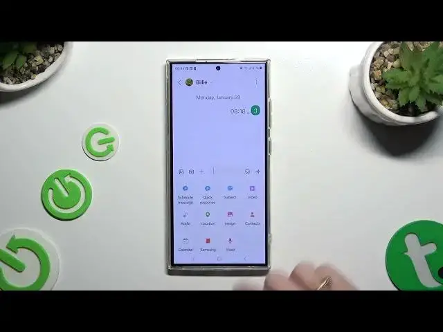 Video thumbnail for How to Add Audio or Video Files To A Text Message on SAMSUNG Galaxy S24 Ultra