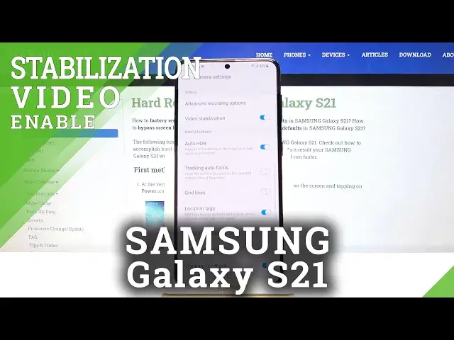 Video thumbnail for Samsung Galaxy S21 - How to Activate Video Stabilization