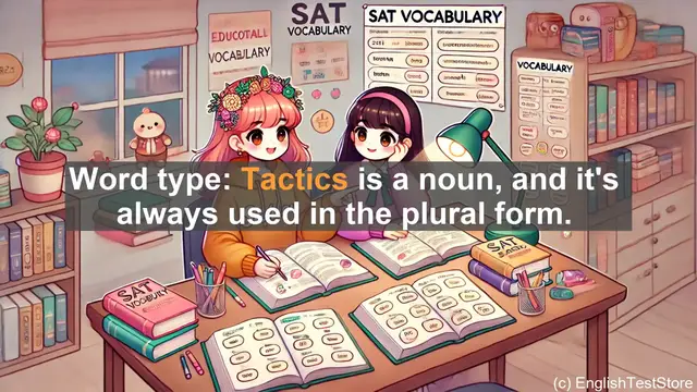 Video thumbnail for 5000 Must Know SAT Vocabulary - SAT Vocabulary: Understanding and Using 'Tactics'