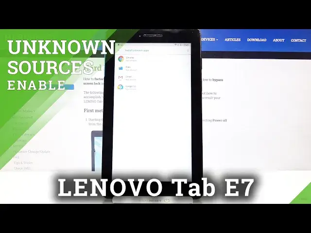 'Video thumbnail for How to Install Apps From Unknown Sources on LENOVO Tab E7 – Allow Unknown Sources'