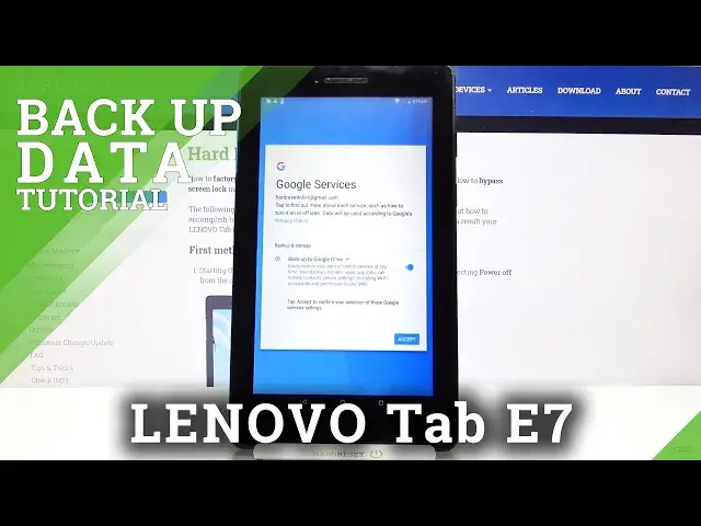 Video thumbnail for How to Enable Google Backup on LENOVO Tab E7 – Use Google Backup
