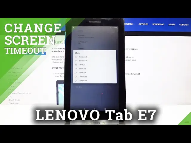 'Video thumbnail for How to Change Screen Timeout on LENOVO Tab E7 – Adjust Screen Timeout'