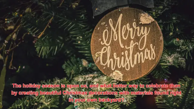 Video thumbnail for What Are The Best Ways To Make Christmas Crafts With Natural Materials?