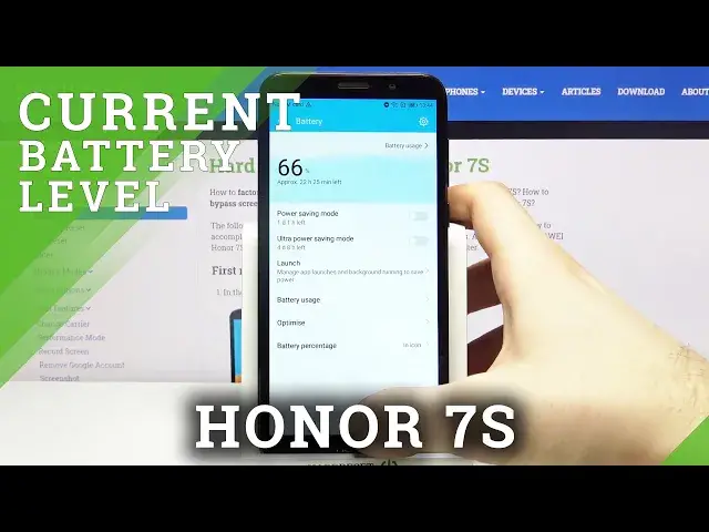 'Video thumbnail for How to Enable Battery Percentage in HONOR 7S – Check Battery Level'