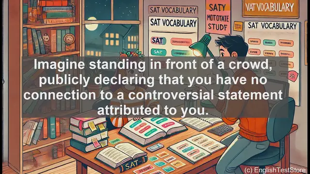 Video thumbnail for 5000 Must Know SAT Vocabulary - SAT Vocabulary: Understanding 'Disavowal'