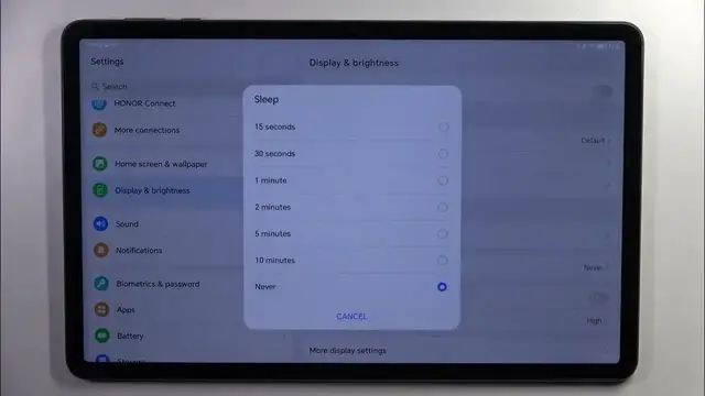 Video thumbnail for How to Change Screen Timeout on Honor Pad X9 – Adjust Display Settings