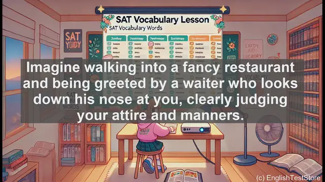 Video thumbnail for 5000 Must Know SAT Vocabulary - SAT Vocab: Supercilious - Meaning and Usage