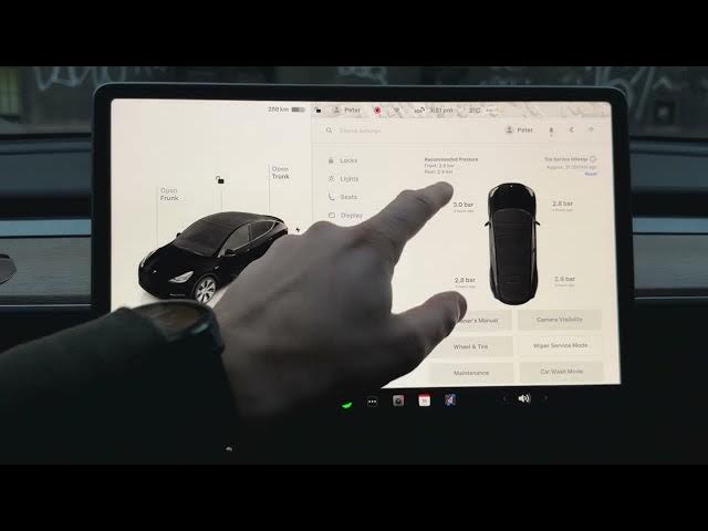 Video thumbnail for TESLA Model Y – How to Check Recommended Tire Pressure