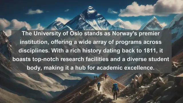 Video thumbnail for Explore Excellence: Top 10 Favorite Universities in Norway