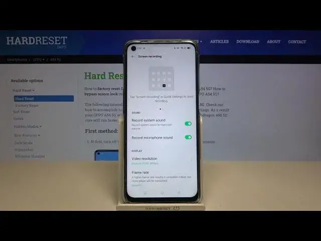 Video thumbnail for How to Change Video Quality on Screen Recorder in OPPO A54 5G – Set Up Screen Recorder