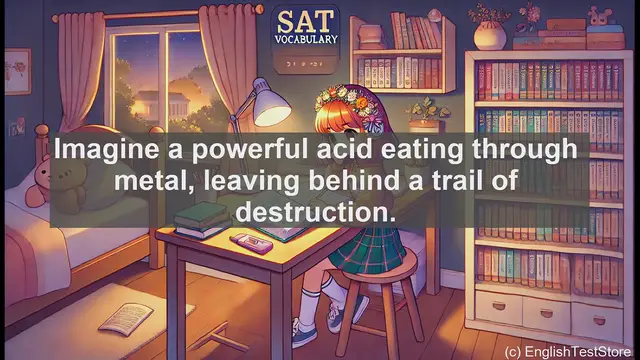 Video thumbnail for 5000 Must Know SAT Vocabulary - Corrosive: The Power to Destroy