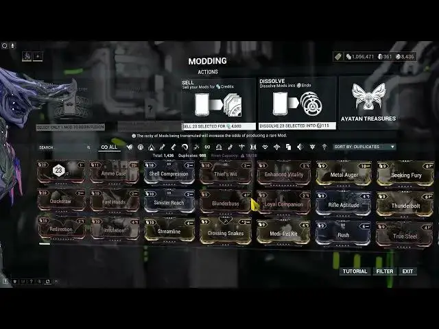Video thumbnail for How To Sell Mods For Endo In Warframe
