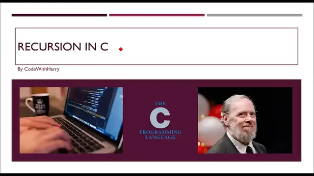 Video thumbnail for Recursive Functions_ Recursion In C_ C Tutorial In Hindi #21