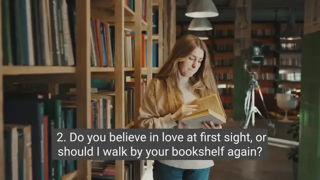 Video thumbnail for 20 Charming Pickup Lines for Book Lovers: Literary Love Lines