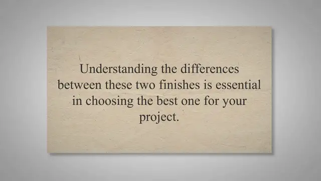 Video thumbnail for Lacquer vs Polyurethane