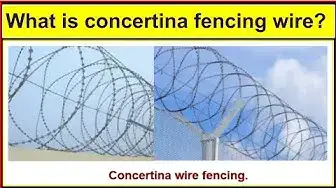 Video thumbnail for What is a concertina fencing wire?