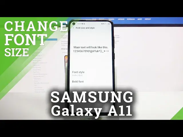 'Video thumbnail for How to Change Font Size in SAMSUNG Galaxy A11 – Make Text Smaller / Bigger'
