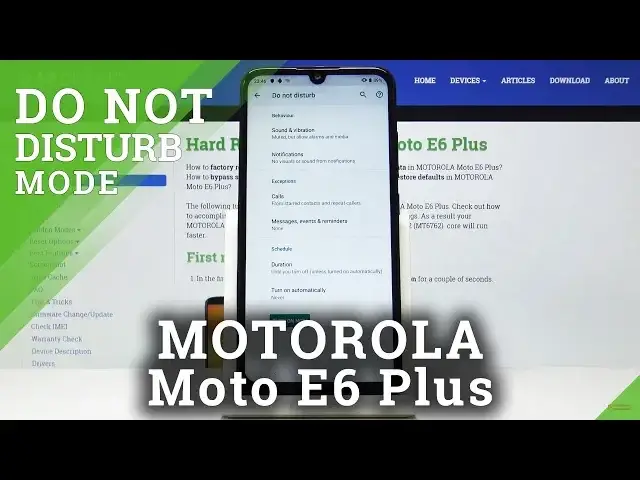 'Video thumbnail for How to Set Up Do Not Disturb Mode in Motorola Moto E6 Plus - DND Mode'