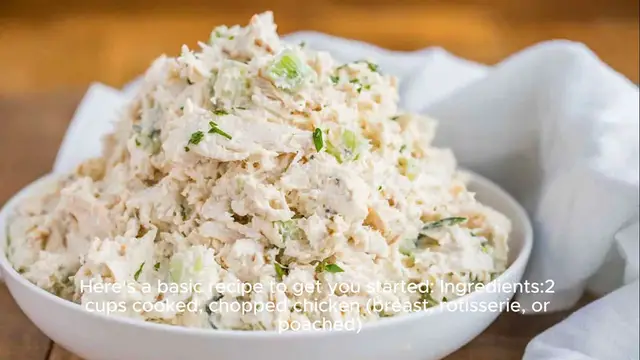 Video thumbnail for Chicken salad recipe