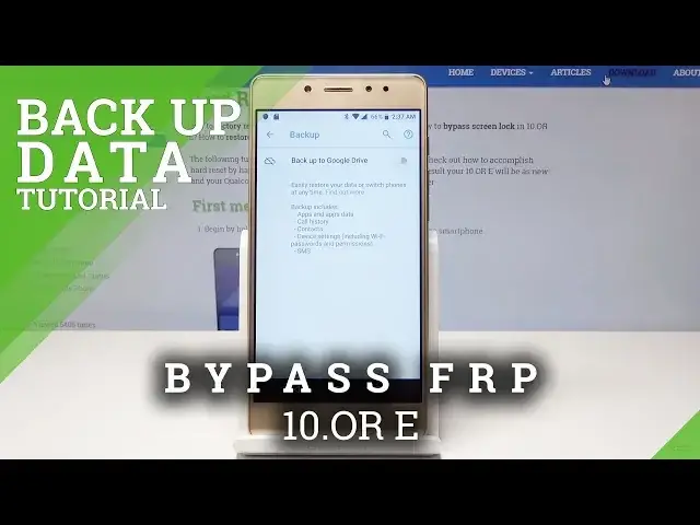 'Video thumbnail for How to Backup Data in 10.OR E - Enable Google Backup'