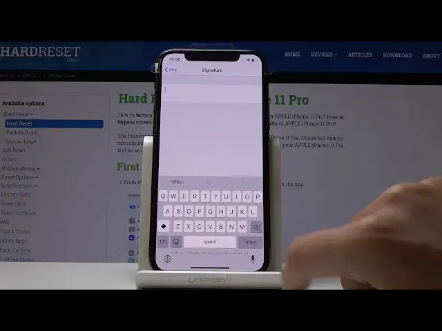 'Video thumbnail for How to Change e-mail Signature in iPhone 11 Pro - Set Up Mail Signature'