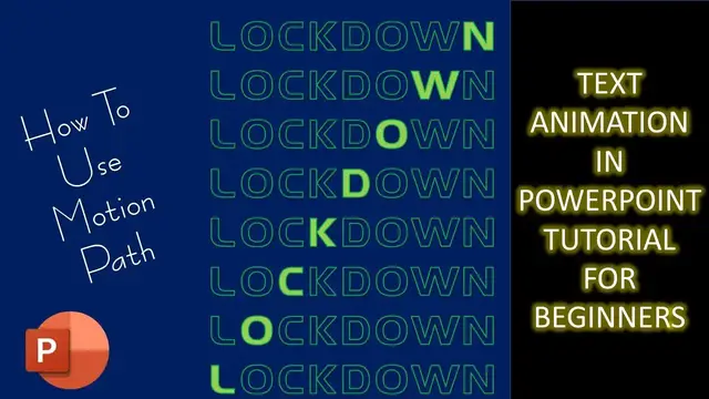 Video thumbnail for Text Animation Effect using Motion Path in PowerPoint Tutorial For Beginners