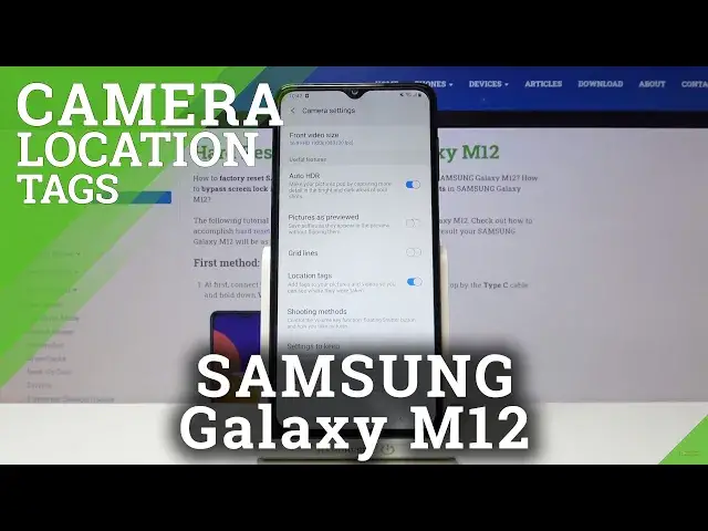 Video thumbnail for How to Switch On / Off Camera Location Tags in Samsung Galaxy M12?