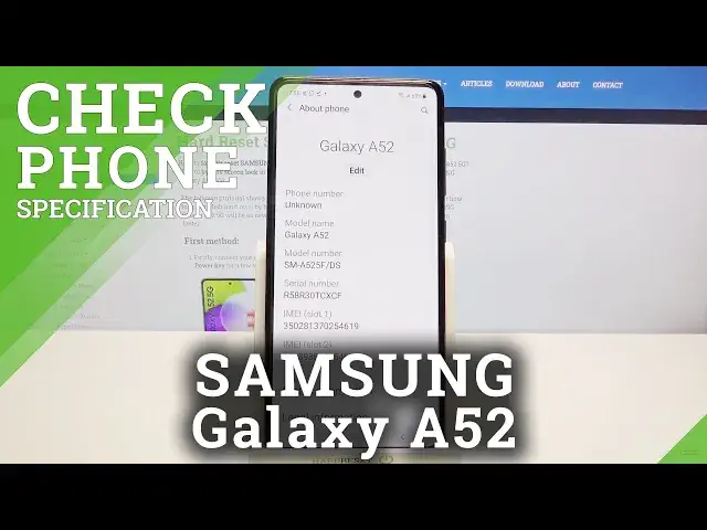 'Video thumbnail for How to Check SAMSUNG Galaxy A52 Specifications – Find Device Info'