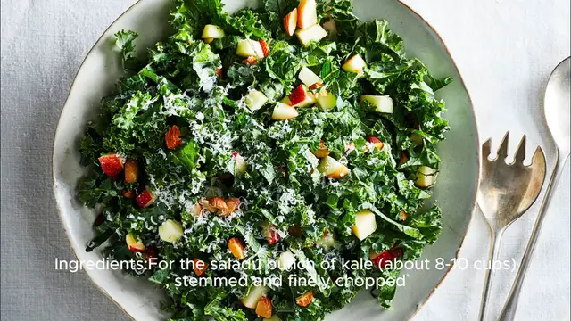 Video thumbnail for Kale salad recipe