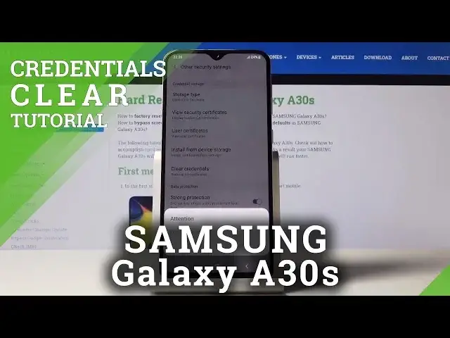 'Video thumbnail for Clear Credentials in SAMSUNG Galaxy A30s – Reset Certificates'