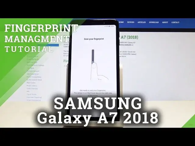 'Video thumbnail for How to Unlock by Fingerprint in SAMSUNG Galaxy A7 2018 - Set Up Fingerprint'