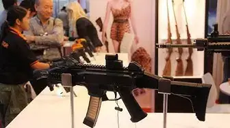 'Video thumbnail for Czech Company CZ introduces Scorpion EVO 3A1 9mm submachine  gun for military forces of Asian market'