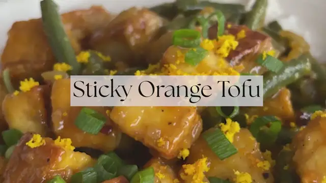 Video thumbnail for Sticky Orange Tofu