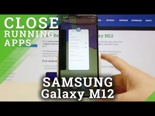 'Video thumbnail for How to Turn Off Running Apps on SAMSUNG Galaxy M12 – Disable All Running Apps'