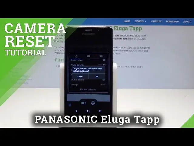 'Video thumbnail for Reset Camera in PANASONIC Eluga Tapp - Restore Camera Settings'