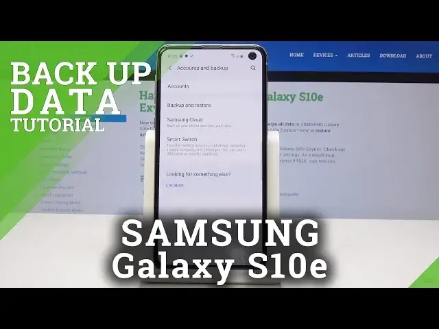 'Video thumbnail for How to Allow Google Backup in SAMSUNG Galaxy S10e - Enable Back Up Feature'