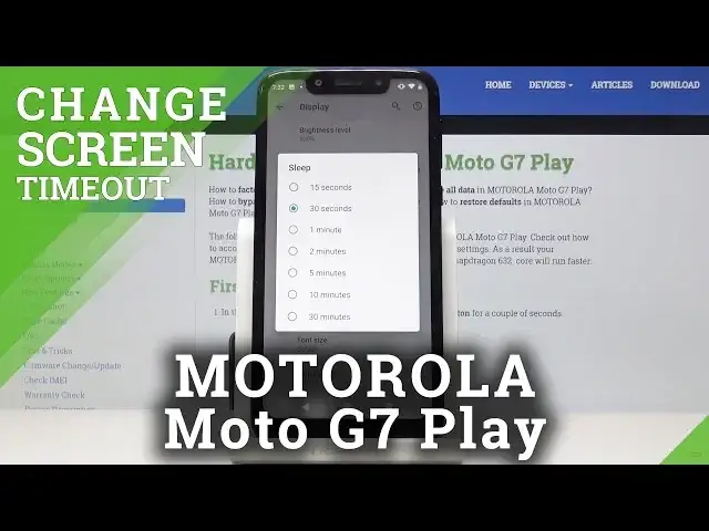 'Video thumbnail for How to Change Screen Timeout in MOTOROLA Moto G7 Play - Adjust Screen'