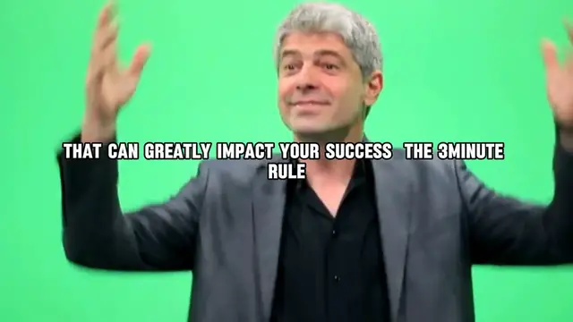 Video thumbnail for The 3-Minute Rule- How Short Decisions Can Shape Your Success