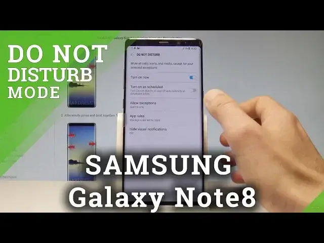 'Video thumbnail for How to Set Up Do Not Disturb in SAMSUNG Galaxy Note8 |HardReset.info'