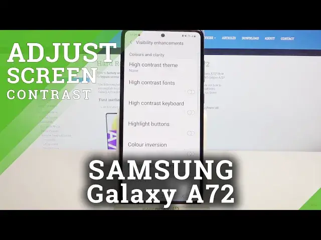 'Video thumbnail for How to Activate High Contrast Text in SAMSUNG Galaxy A72 – Customize Text Contrast'