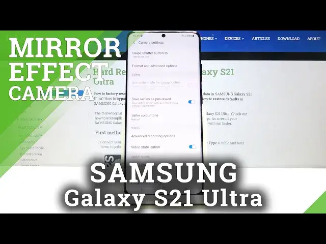 Video thumbnail for How to Turn On Camera Mirror Effect on SAMSUNG Galaxy S21 Ultra – Disable Camera Mirror Effect