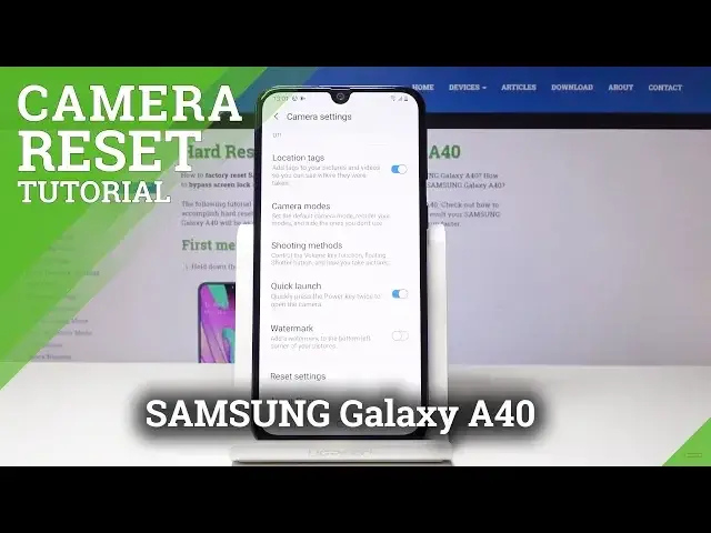 'Video thumbnail for SAMSUNG Galaxy A40 RESET CAMERA / FIX CAMERA SETTINGS'